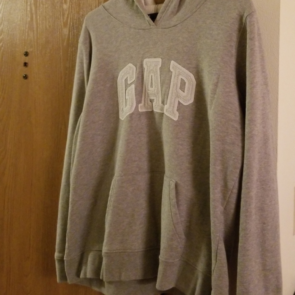 GAP Gray Hoodie with White Logo